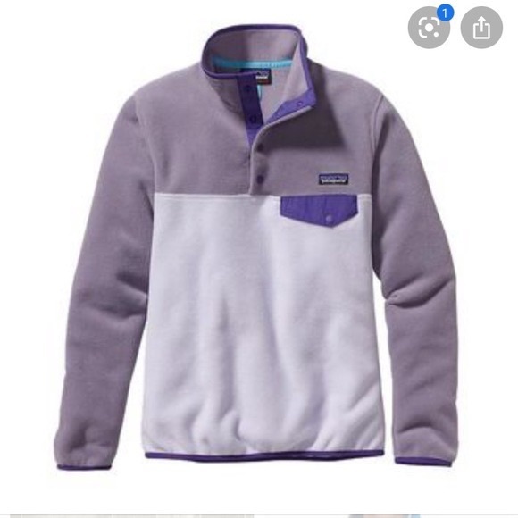 Patagonia Women's Synchilla Snap-T Fleece Pullover in purple - Picture 1 of 5